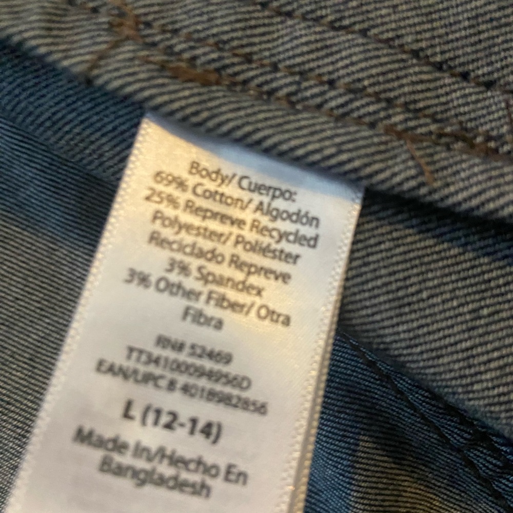 Time and Tru Dark Blue Denim Jean Jacket - Picture 4 of 7